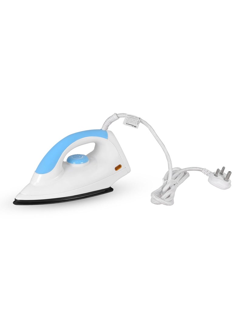 Electric Lightweight Dry Iron box for Clothes 1000 Watts Quick and Easy Wrinkle Removal for Clothes Linens and Other Fabrics 360 degree Moving Cord Quick Heat up ISI Certified 1 year Warranty