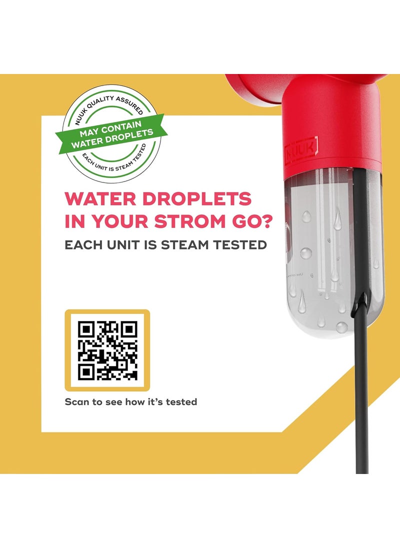 NUUK STROM GO Super Compact and Lightweight Travel Garment Steamer For Clothes FREE Heat Resistant Travel Pouch Vertical Horizontal Steaming 20gmin Steam 30 Sec Heat Up 100ml Water Tank
