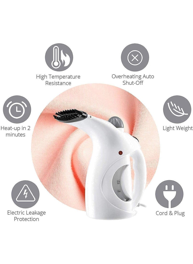 Pamidhar 2in1 Electric Portable Handheld Garment and Facial Steamer MultiFunctional Steam Vaporizer for Face Nose Cold and Cough Plastic Steam Iron for Clothes Home and Travel