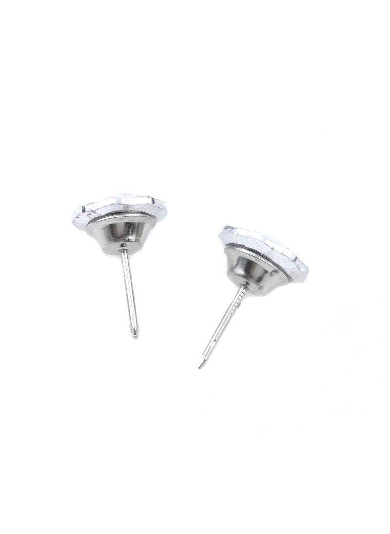 Geesatis 30 Pcs Upholstery Nails Tacks Crystal Clear Head Diameter 22 mm Crystal Upholstery Buttons for Sofa Headboards Furniture DIY Decoration
