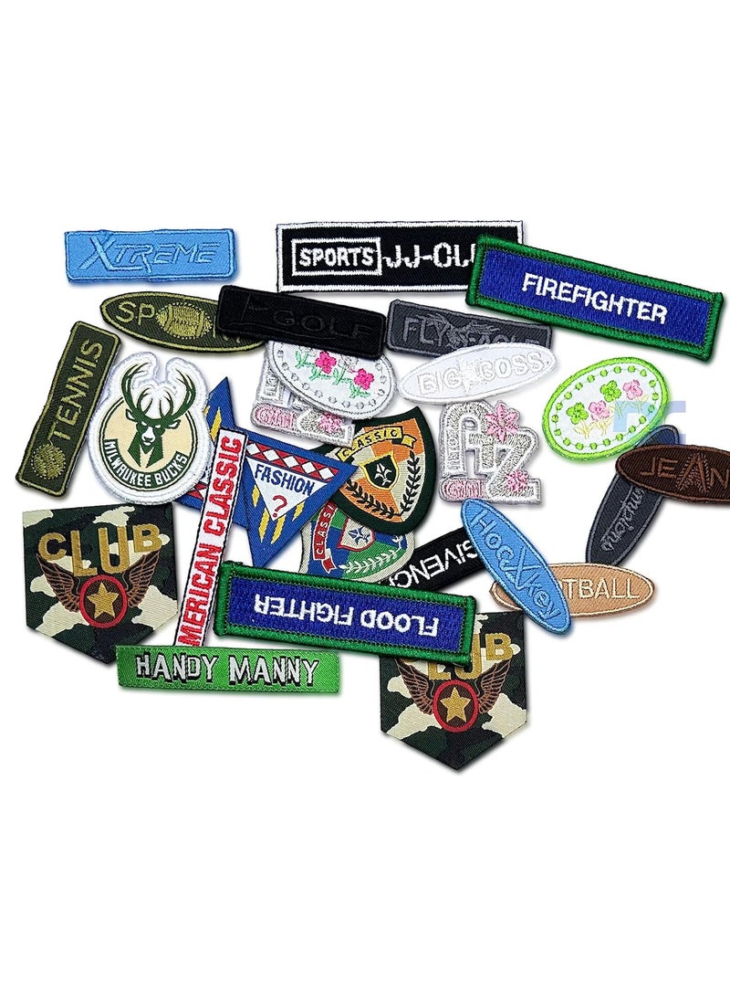 Daily Crafts Embroidery DIY Sewing Repair Patches for Jackets Jeans Fabric Decoration Accessories Random 30 Pieces