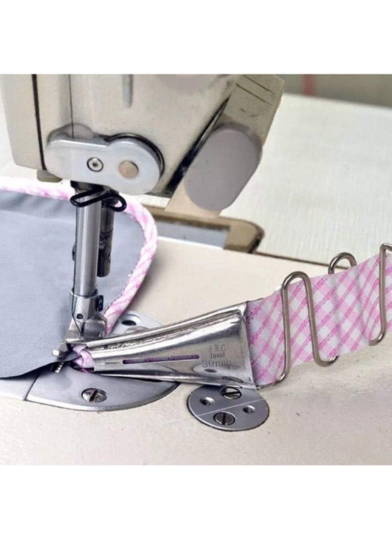 Industrial Sewing Machine Presser Foot A10 Attachment Sewing Machine Binder Double Fold Right Angle Bias Binding Set for Industrial Sewing Like Juki Jack Usha Etc 40MM