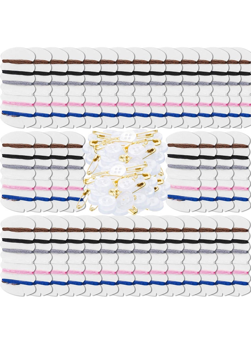 Daily Crafts Small Simple Handy Travel Mini Sewing Kits Thread Repair Emergency Kit with Needles Threads Button Safety Pin for Gift Home Hotel Amenities Necessities 100 pcs