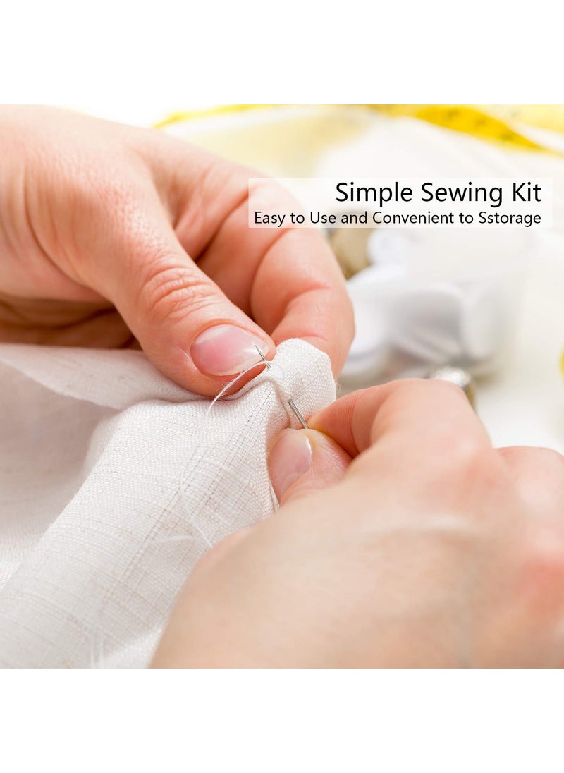 Daily Crafts Small Simple Handy Travel Mini Sewing Kits Thread Repair Emergency Kit with Needles Threads Button Safety Pin for Gift Home Hotel Amenities Necessities 100 pcs