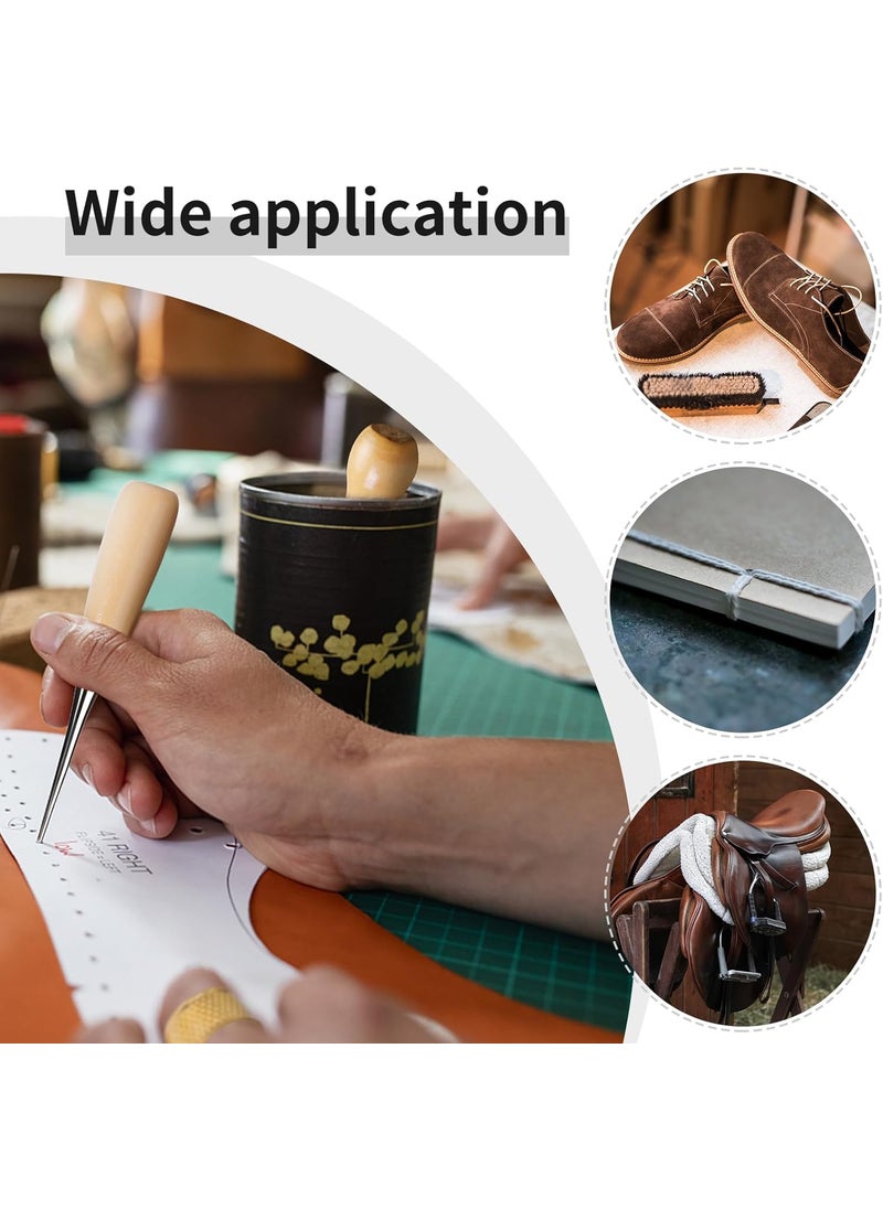 BSITFOW Leather Sewing Kit 27 pcs Leather Working Tools Leather Stitching Kit with Waxed Thread Sewing Needles for Carpet Shoes Sofa Repair 1 pcs12 x 8 cmBlack Color
