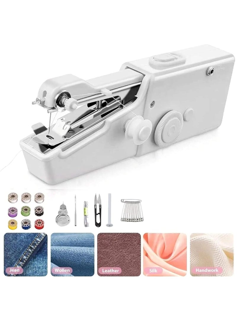 Lapras Cordless Handheld Sewing Machine with Accessories for Home Tailoring Needs