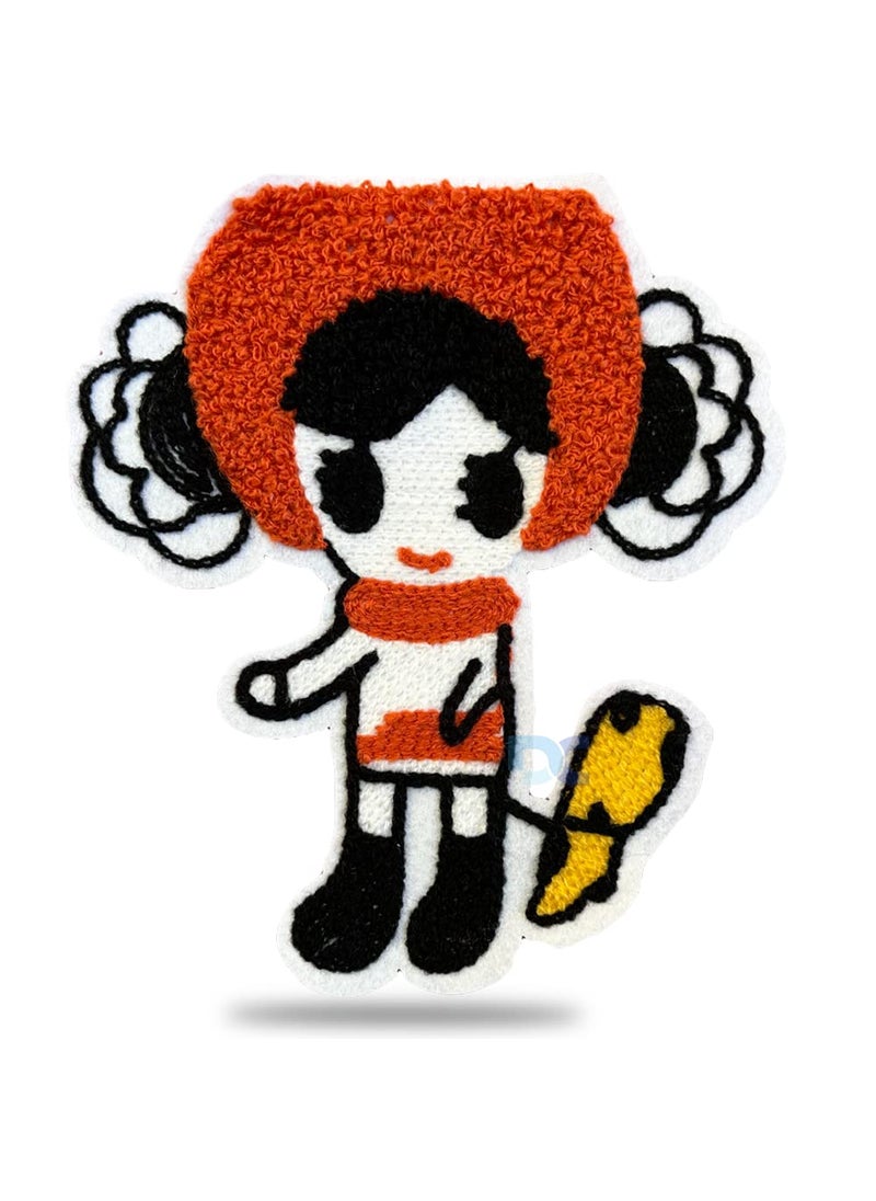 Daily Crafts 1 pc Embroidered Sew On Patches Cute Big Patch for Clothes Applique for Cloth Bags DIY Badge Patches Decoration Accessories Crafts Doll