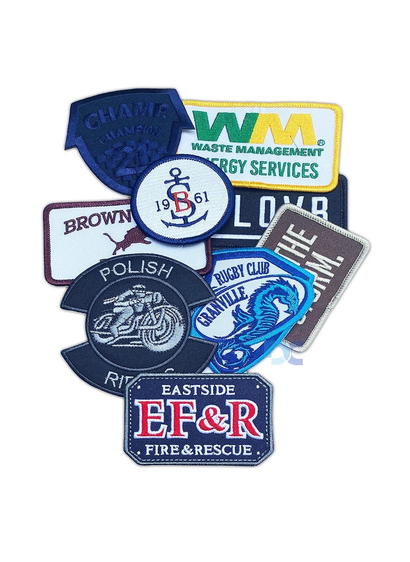 Daily Crafts Styles Pack of 5 Random Assorted Badges Embroidered Patches Sew OnIron On Patch Applique for Clothes Dress Hat Jeans DIY Accessories