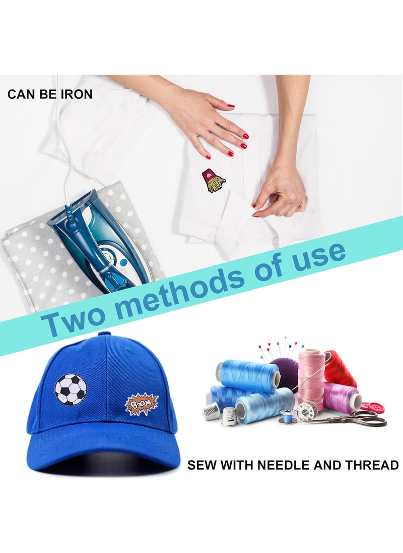 Daily Crafts 10 Patches Embroidered Iron on Patches Combo for Phone Covers Laptops Cases Multicolour Different Embroidery Stitching Patches