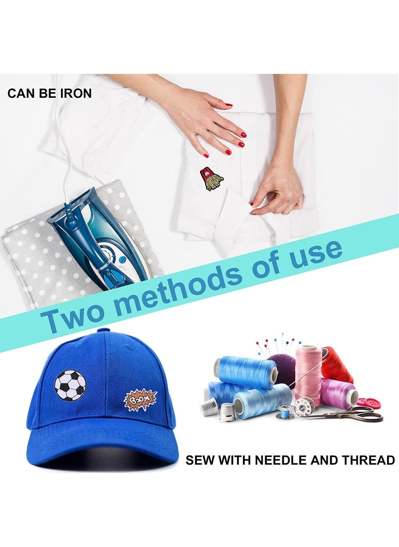 Daily Crafts Random Assorted Styles Embroidered Patches Bright Vivid Colors Sew OnIron On Patch Applique for Clothes Dress Hat Jeans DIY Accessories Fox Animal