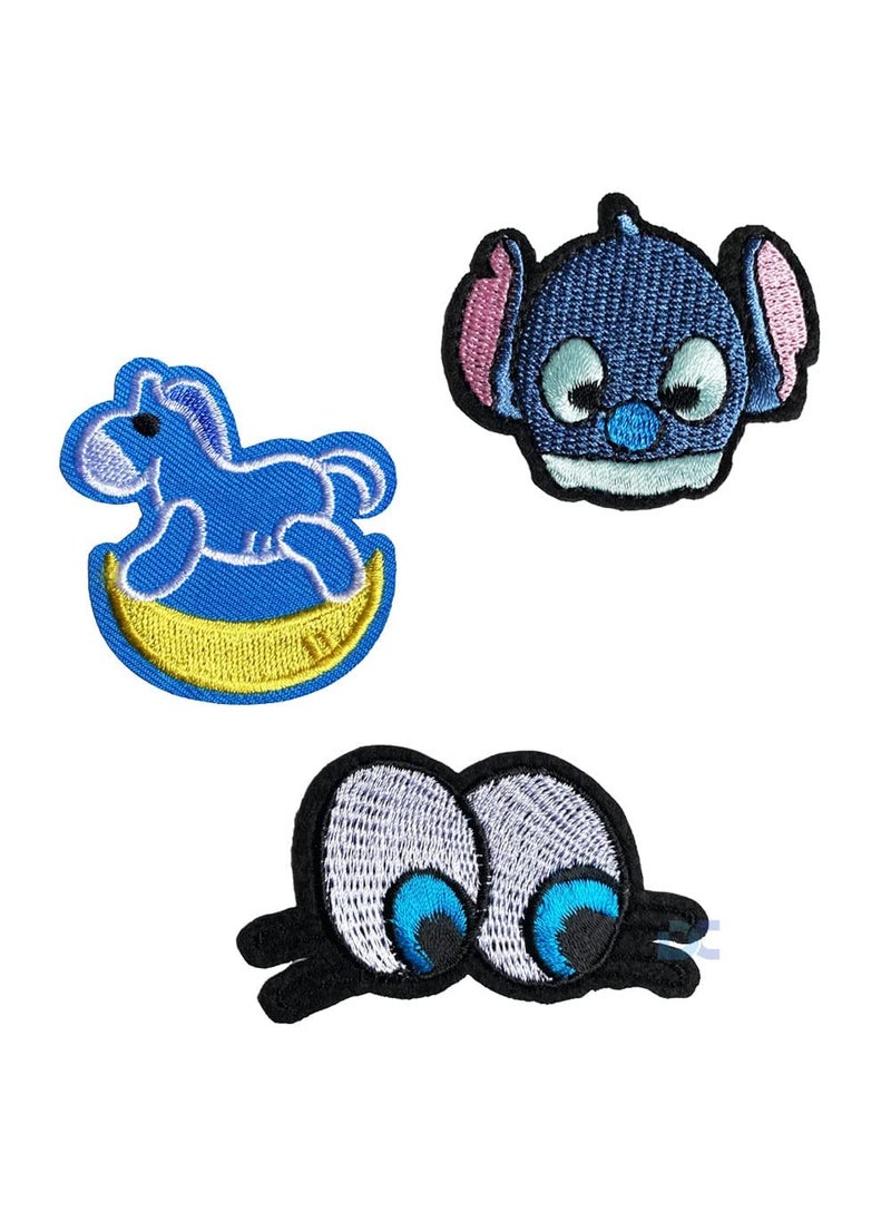 Daily Crafts Multicolored Pack of 10 Embroidery Decorative Patches Iron on Repair Patches for Jackets Jeans Bags Etc