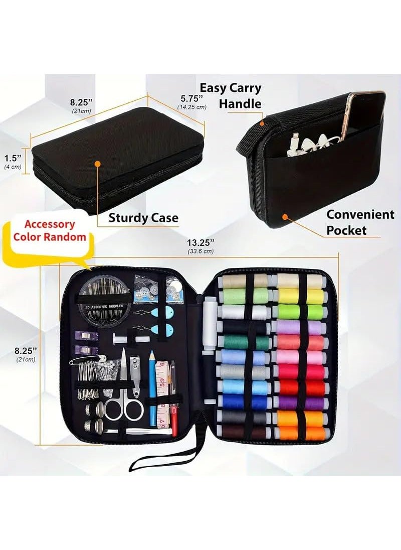 Wisik enterprise Sewing Kit 24 Color Threads Sewing Kit With Needle And Thread Kit For Small Fixes Basic Mini Travel Emergency Repairs Sui Dhaga Portable Stitching Items Box use for home traveling1 pcs