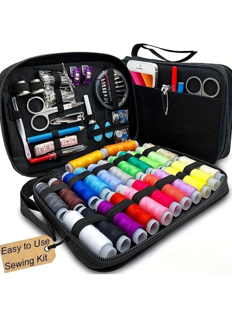Wisik enterprise Sewing Kit 24 Color Threads Sewing Kit With Needle And Thread Kit For Small Fixes Basic Mini Travel Emergency Repairs Sui Dhaga Portable Stitching Items Box use for home traveling1 pcs