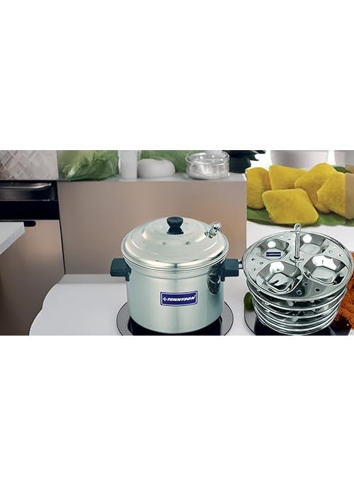 TENNYSON Jointless Idli Cooker with square idlies 6 Plates
