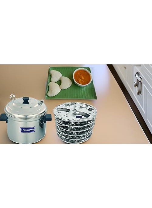 TENNYSON Jointless Idli Cooker with hearts idlies 6 Plates