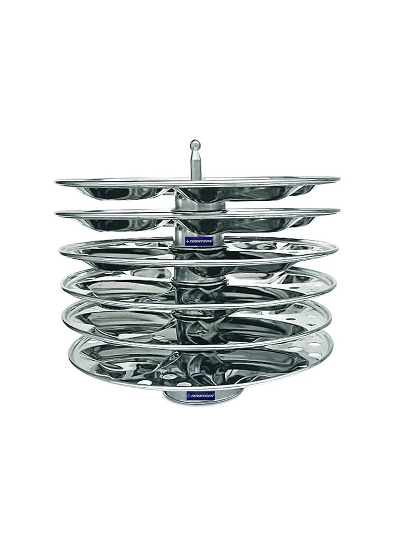 TENNYSON Jointless Idli Cooker with hearts idlies 6 Plates