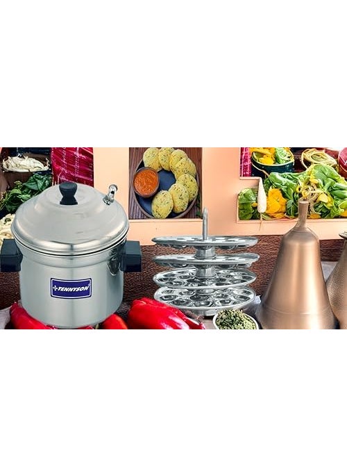 TENNYSON Jointless Mini Idli Cooker 4 Plates