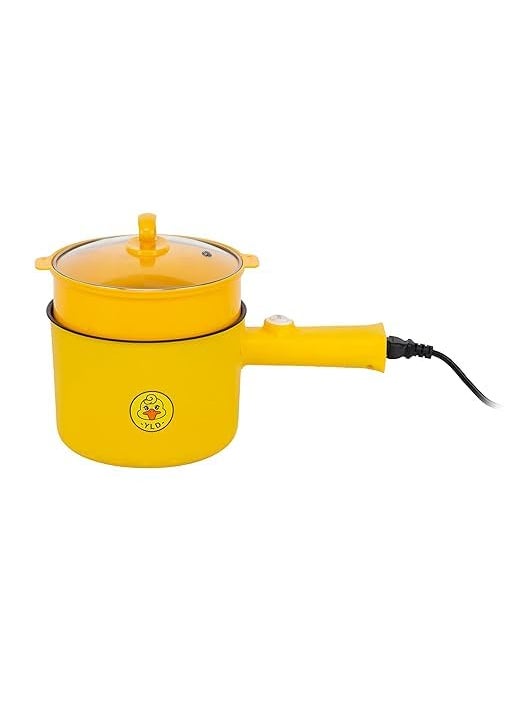 IMUU Electric Cooking Hot Pot With Steamer Long Handle Safety First Design EasytoUse Electric Pot TimeSaving Features Large Size NonStick Frying Pan