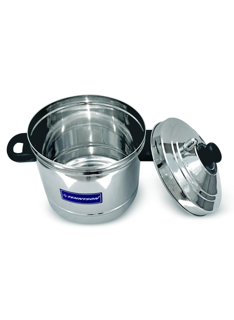TENNYSON Stainless Steel IDLY Cooker New Generation NO Joint Without Plates 6 Plates Capacity