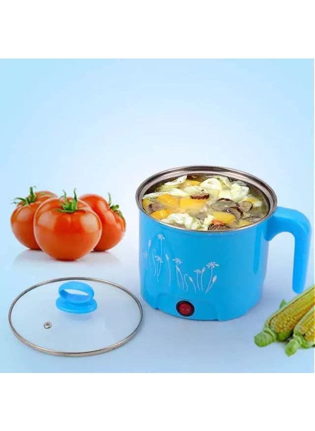 Smallcloud Electric 18 L Mini Cooker pot with plastic Steamer Concealed Base Cooking Noodle Maker Egg Boiler hot Pot Vegetable Rice Pasta Porridge for HomeOfficeTravel