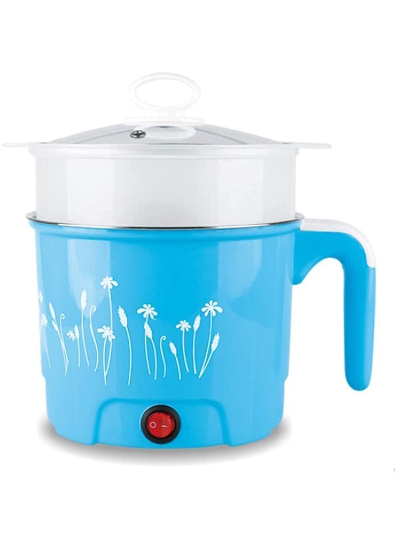 Smallcloud Electric 18 L Mini Cooker pot with plastic Steamer Concealed Base Cooking Noodle Maker Egg Boiler hot Pot Vegetable Rice Pasta Porridge for HomeOfficeTravel