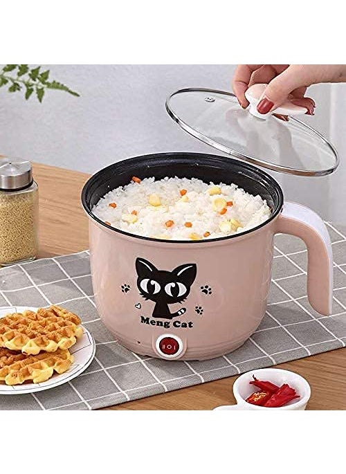 Sevia Electric Cooking Pot 15 Litre Multi Purpose Cooker Mini Electric Cooker Steamer Cook pots for Cook Noodleshot PotRice Porridge for Home Office and Travel
