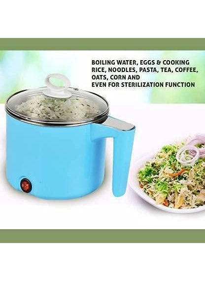 Avvic mart Electric 15 L Multi Cooker Kettle Concealed BaseNoodle Maker Egg Boiler Vegetable Rice Cooker Steamer Stainless Steel Plastic Outer Lid ELECTRIC POT BLUE