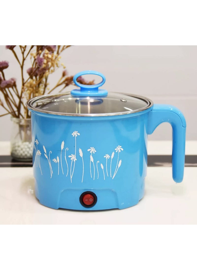 ARANKA Electric 18 L Multi Cooker Kettle with Concealed Base Multifunction Cooking Pot Noodle Maker Egg Boiler Vegetable and Rice Cooker and Steamer Multicolor Pack Of 1