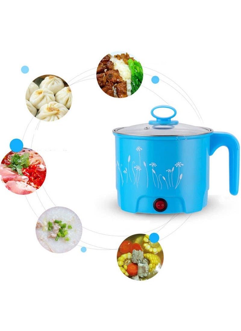 ARANKA Electric 18 L Multi Cooker Kettle with Concealed Base Multifunction Cooking Pot Noodle Maker Egg Boiler Vegetable and Rice Cooker and Steamer Multicolor Pack Of 1