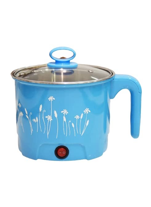 ARANKA Electric 18 L Multi Cooker Kettle with Concealed Base Multifunction Cooking Pot Noodle Maker Egg Boiler Vegetable and Rice Cooker and Steamer Multicolor Pack Of 1