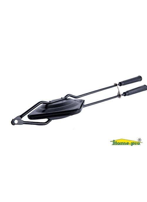 Homepro Gas Toaster Sandwich Maker Nonstick Coating Gas Stove Nonstick Coating Toaster with Spatter Aluminium Black