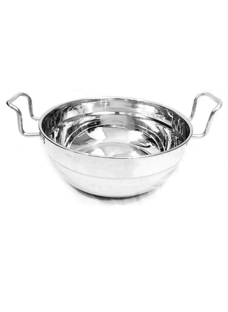 Omkar Enterprises Stainless Steel Sandwich Bottom Multi Kadai Idli Maker Medium Size