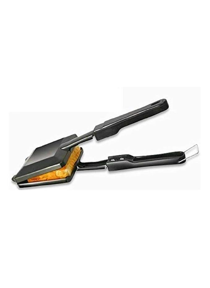 NonStick Iron Coating Duet 2Cut Gas Sandwich Toaster SnackSandwich Griller Black