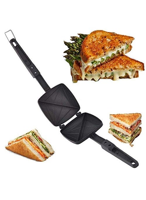 Shivu Fashion Nonstick Nonstick Sandwich Toaster Black Shivu145