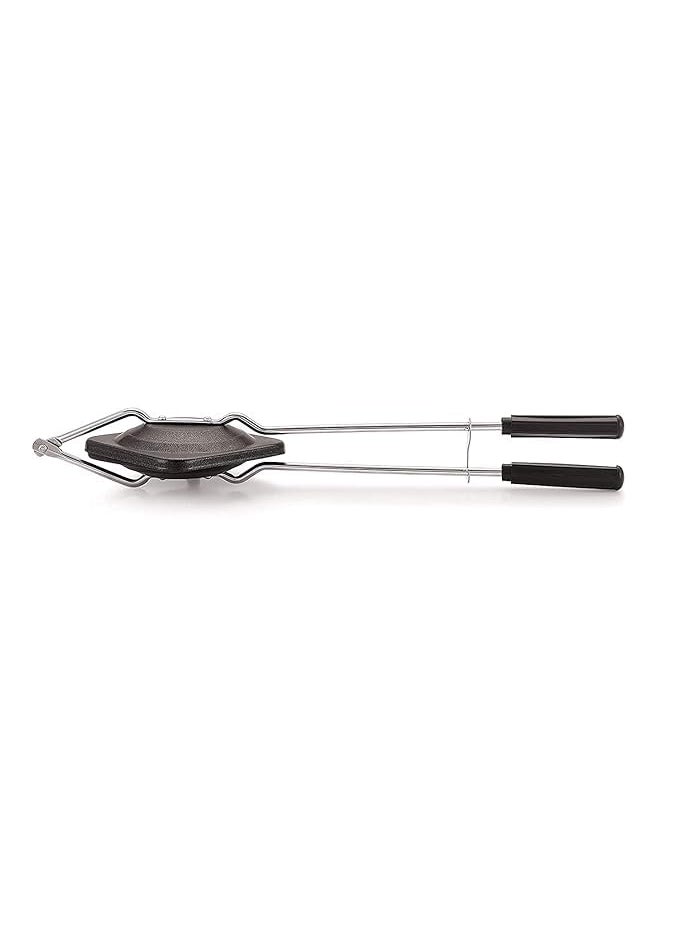 black sparrow NonStick Aluminium Sandwich Gas Toaster Compatibility with Gas Stoves FlameProof Design HeatResistant Handle Sandwich Maker Sandwich Toaster