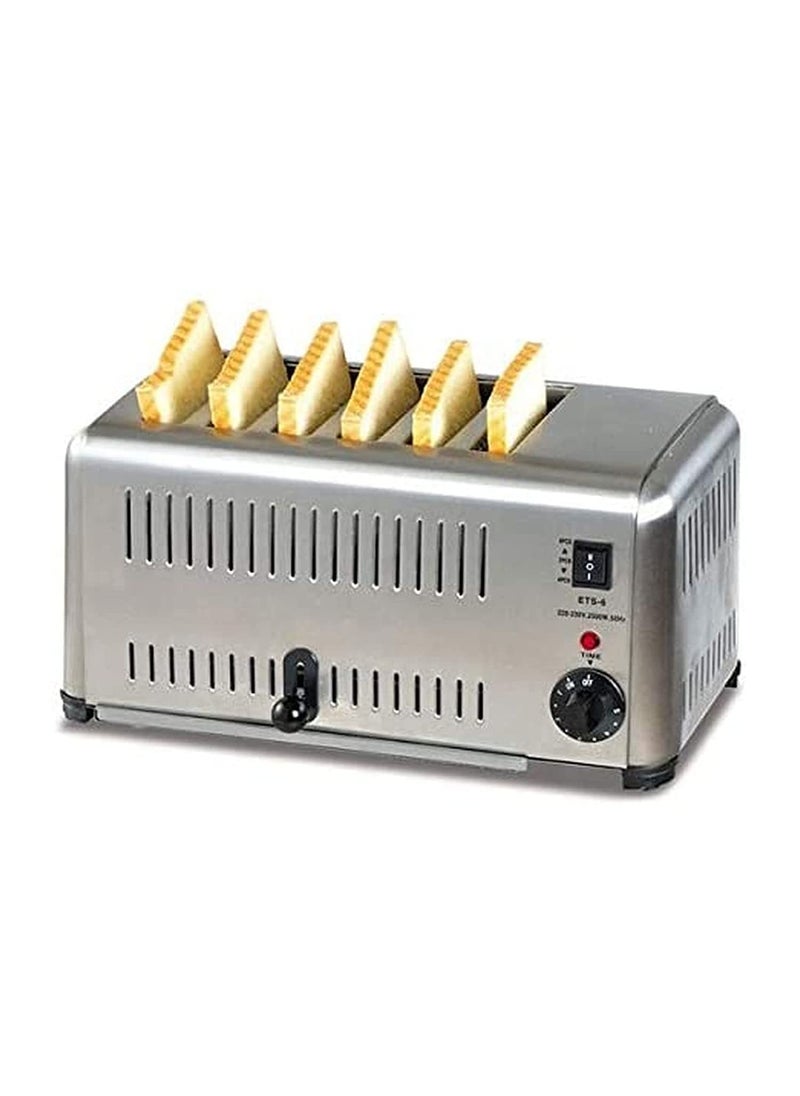 6 Slice Bread Toaster Commercial Electric 6 Slice pop up Toaster Automatic Breakfast Machine Toaster Fast Breakfast Maker Bread Toaster 6 Slice Toaster Oven