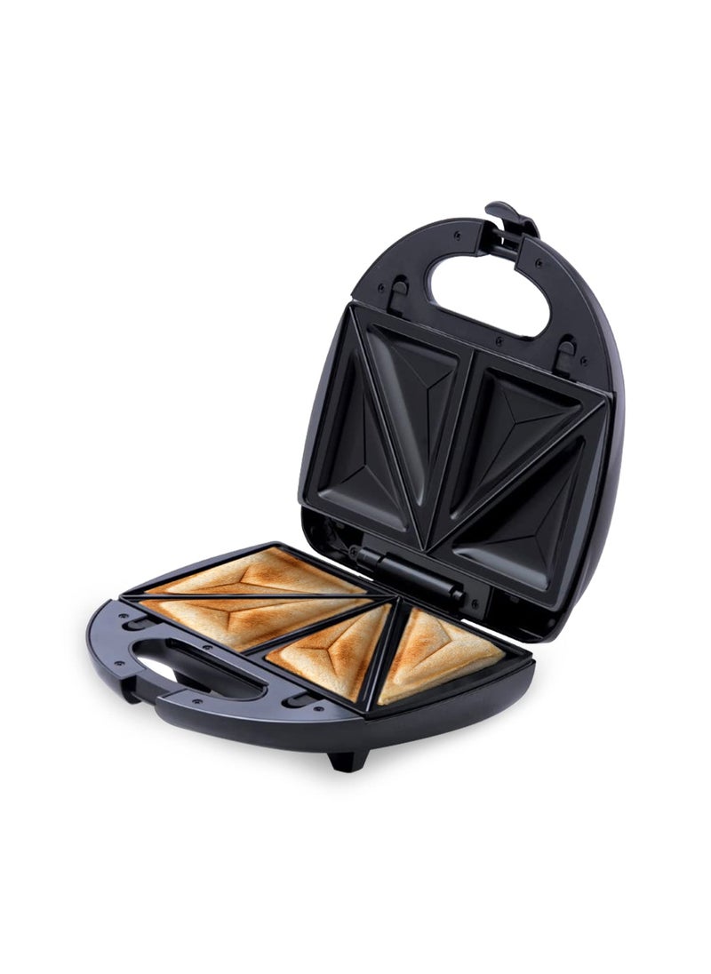 MAHANT CREATIONS Slice Sandwich Toaster with Toast Plates NonStick Coated Plates Upright Compact Storage Buckle Clip Handle