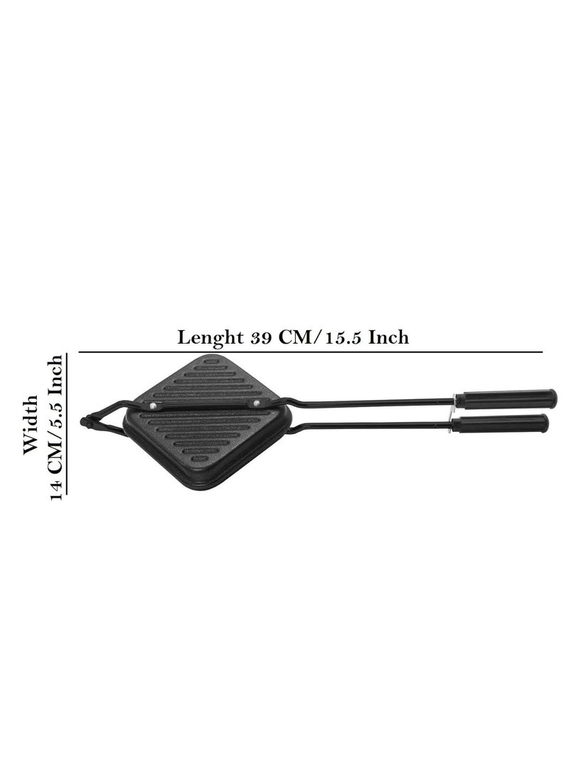 Ajays Shoppe Primium Nonstick Sandwich Toaster Grill Sandwich Toaster Black Gas Stove Friendly
