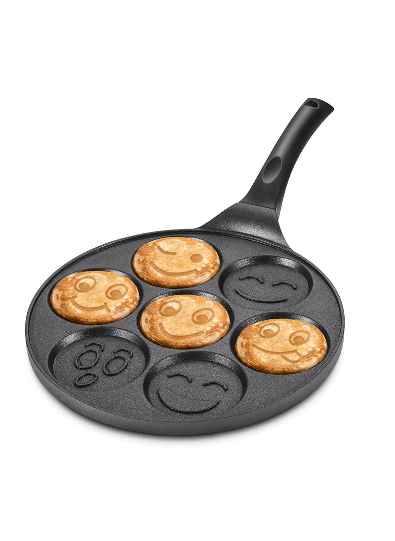 XENON VENTURE Pancake Pan Maker Nonstick Egg Cooker Skillet for Omelets Pancakes Cookies Burgers Breakfast Pan 1PCS Black