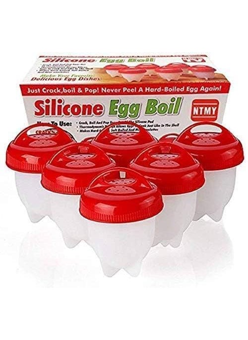 Revernest Egg Maker Mold Silicon Egg Boil Cup Hard Boiled Egg Cooker Without Egg Shell Silicone Egg Boil Poachers