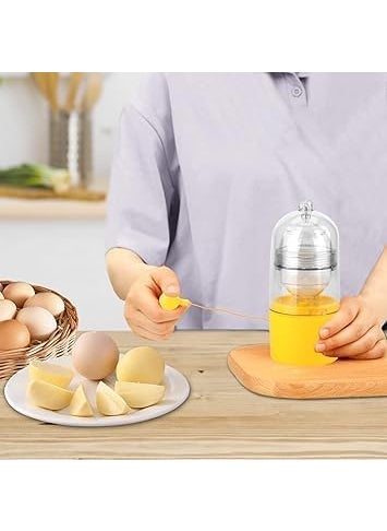 SNAPSHOPECOM Egg Puller Multifunctional Egg Maker Small and Large Eggs Egg Scrambler Egg Spinner with Pulling Rope Without Breaking The Eggs Multicolor 1 pcs