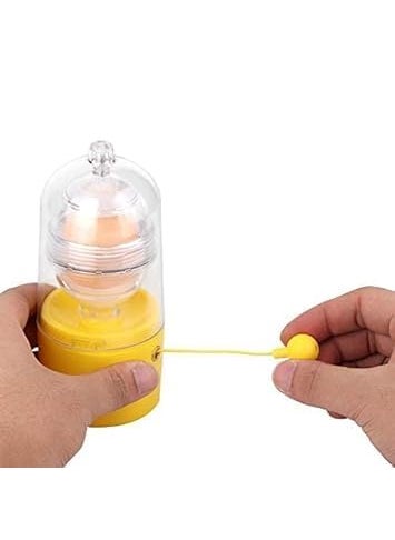 SNAPSHOPECOM Egg Puller Multifunctional Egg Maker Small and Large Eggs Egg Scrambler Egg Spinner with Pulling Rope Without Breaking The Eggs Multicolor 1 pcs