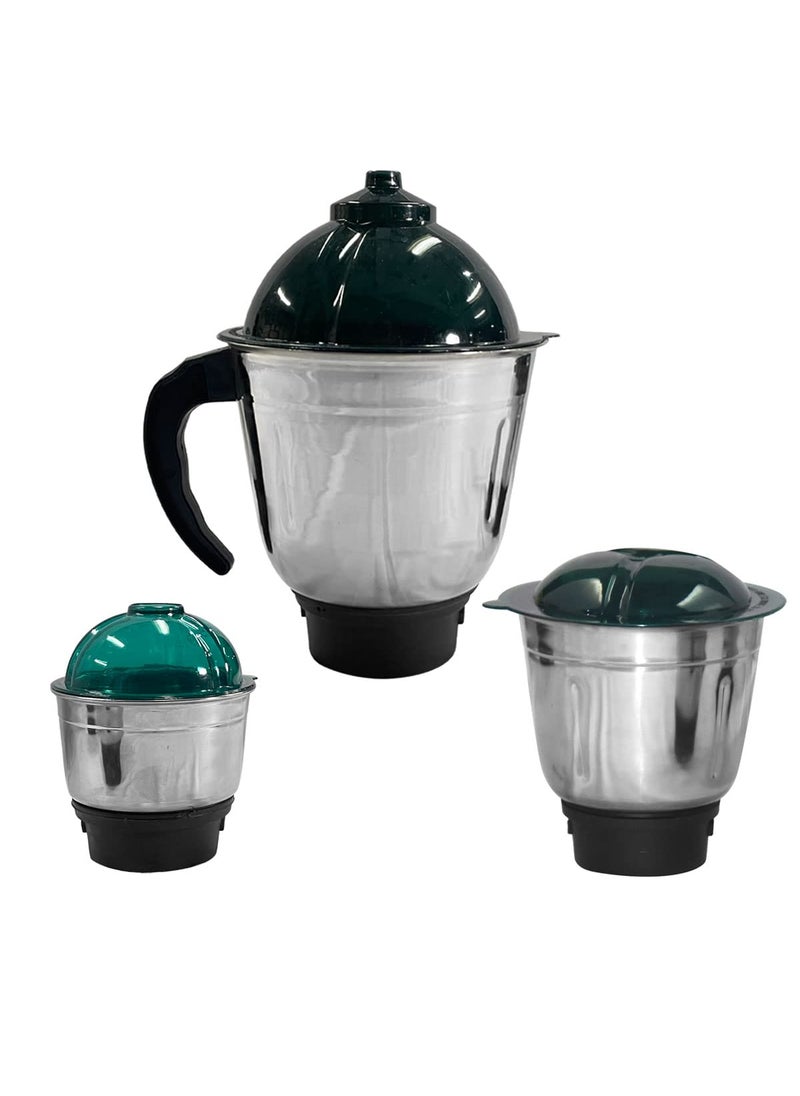 REGOLITH ENTERPRISES Stainless Steel Kitchen Appliances With Rust Free Razor Sharp Blades For Easy Grinding Mixing 1 Liquidizing jar 1 Dry Wet Grinding Jar 1 Chutney jar