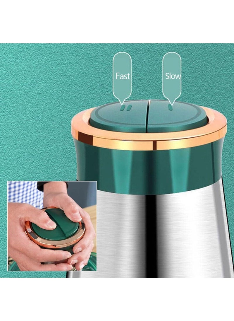 DZOVAGS Food Chopper 2L Stainless Steel Electric Meat Grinders Food Processor with 4 Sharp Blades for Baby Food Meat Nuts Onion Vegetables Green DGddfc