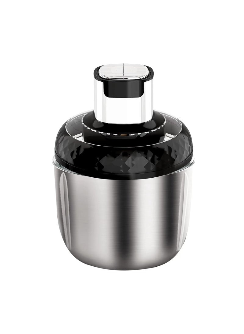 NIVKEZ Electric Food Processor Meat Grinder with Garlic Peeler Vegetable Fruit Chopper 4 BiLevel Blades for Chopping Grinding Mincing 2 Speed Kitchen Cutter for VegetableNuts Baby Food