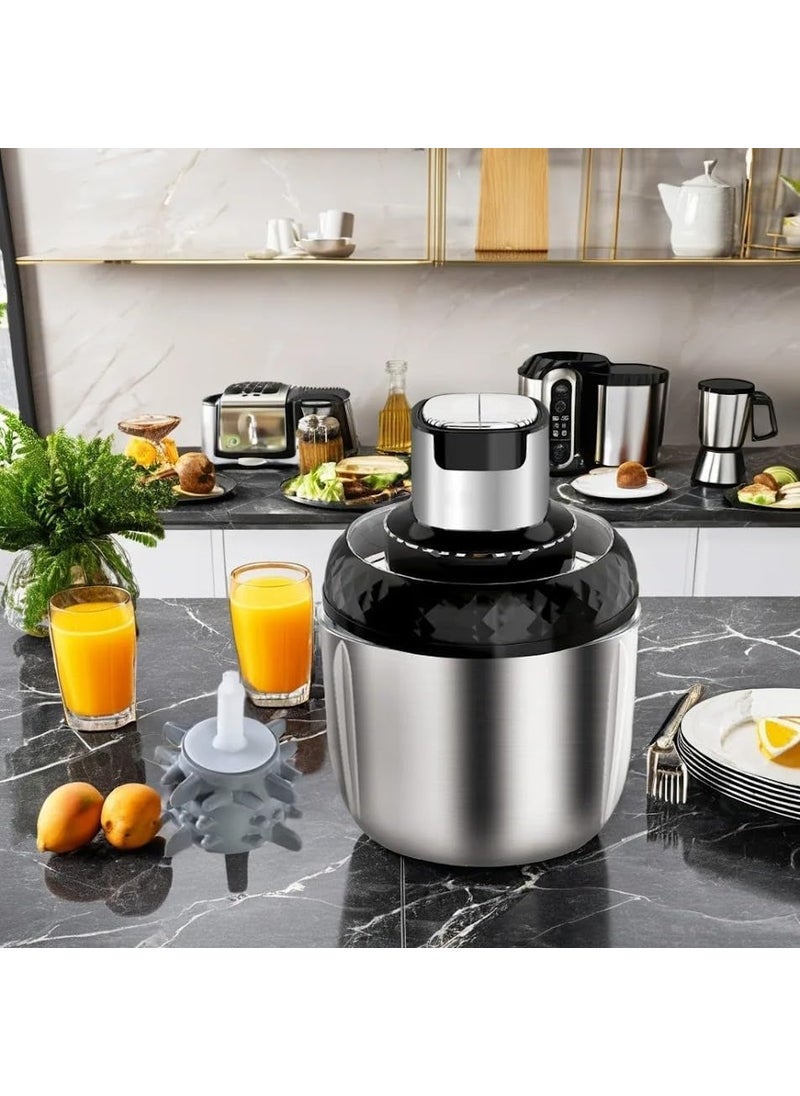 NIVKEZ Electric Food Processor Meat Grinder with Garlic Peeler Vegetable Fruit Chopper 4 BiLevel Blades for Chopping Grinding Mincing 2 Speed Kitchen Cutter for VegetableNuts Baby Food