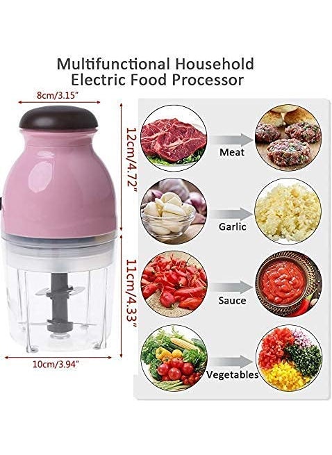 DHYANI Super Capsule Cutter Juicer Electric Food Processor Multipurpose Food ChopperVegetableFruit Cutter Onion Slicer Dicer Blender Mixer Meat Grinder Crusher Mincer