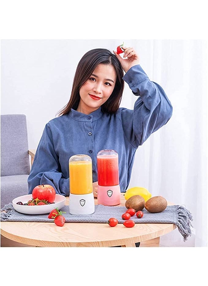 HOME STUFFS Juicer Portable Blender USB Rechargeable with 4 Blades Smoothie Cup Multifunctional Pack Of 1