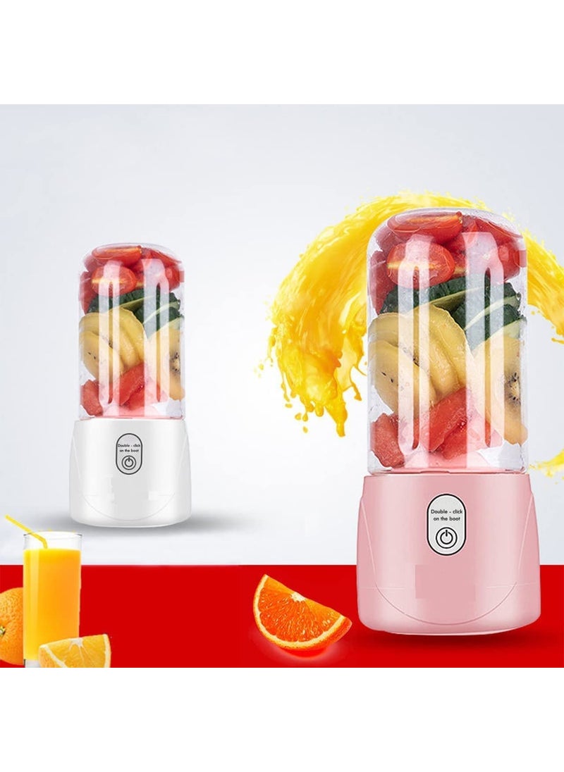 HOME STUFFS Juicer Portable Blender USB Rechargeable with 4 Blades Smoothie Cup Multifunctional Pack Of 1
