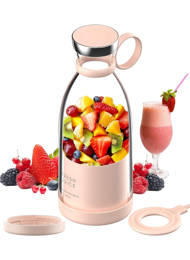 GEOMETRICGLITZ Electric Juicer Machine with Wireless Usb Mini Portable Blender Mixer Smoothie Bottle Blender Shake Maker Mixer Fruit Juice Vegetable Fruit Extractors